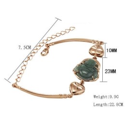 Zuverlässige Qualität: Das 18 Karat Vergoldete Jade-Buddha-Armband