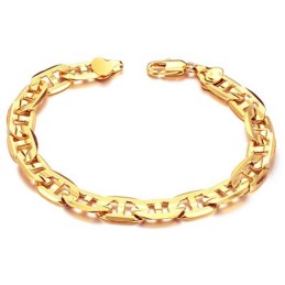 Große Auswahl An Männlichen G-Schriftarten 18 Karat Vergoldetes Armband