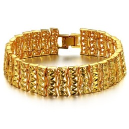 Hochwertiges, 18 Karat Vergoldetes Herrenarmband