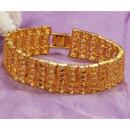 Hochwertiges, 18 Karat Vergoldetes Herrenarmband