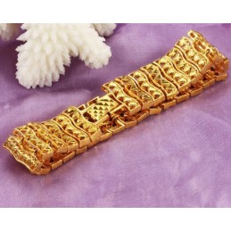 Hochwertiges, 18 Karat Vergoldetes Herrenarmband