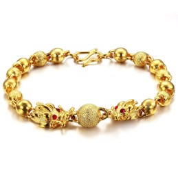 Qualität Und Quantität Garantiert: 18 Karat Vergoldetes Armband In Drachenform