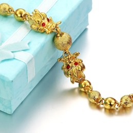 Qualität Und Quantität Garantiert: 18 Karat Vergoldetes Armband In Drachenform