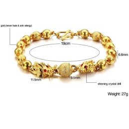 Qualität Und Quantität Garantiert: 18 Karat Vergoldetes Armband In Drachenform