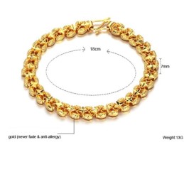 Einfach Zu Verwendendes, 18 Karat Vergoldetes Damenarmband