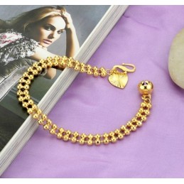 Die Königin Der Qualität – Damenarmband In Kugelform, 18 Karat Vergoldet