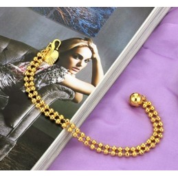 Die Königin Der Qualität – Damenarmband In Kugelform, 18 Karat Vergoldet