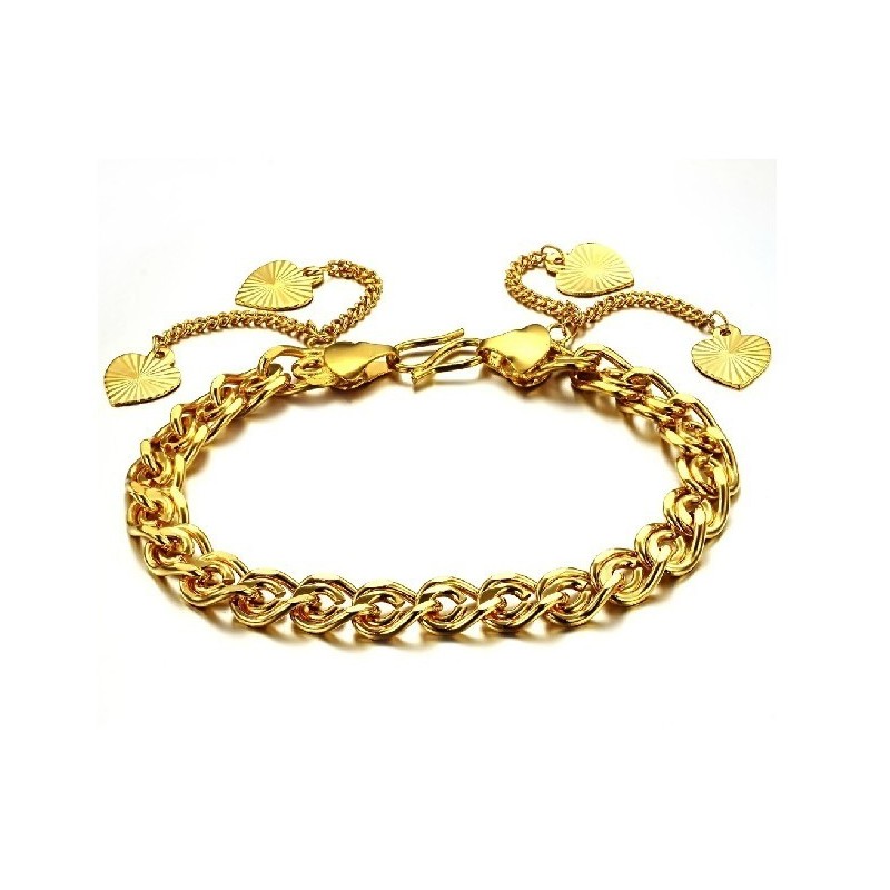 Qualität Und Quantität Garantiert, Weibliches Sweetheart-Armband Mit 18 Karat Goldbeschichtung Qualität Und Quantität Garantiert, Weibliches Sweetheart-Armband Mit 18 Karat Goldbeschichtung