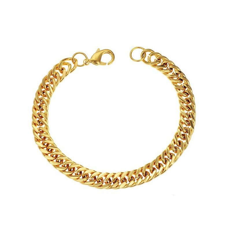 Stabiles Qualitätsarmband Mit 18 Karat Goldbeschichtung Für Männer Stabiles Qualitätsarmband Mit 18 Karat Goldbeschichtung Für Männer