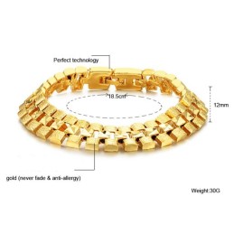 Einfach Zu Verwendendes, 18 Karat Vergoldetes Damenarmband