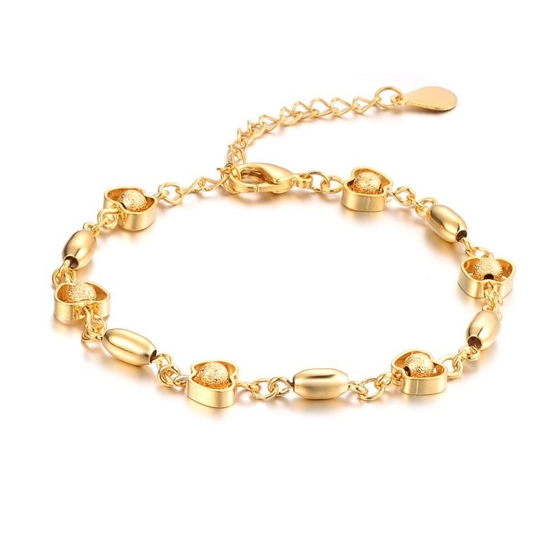 Die Königin Der Qualität, Weibliches Armband In Apfelform, 18 Karat Vergoldet Die Königin Der Qualität, Weibliches Armband In Apfelform, 18 Karat Vergoldet
