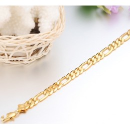 Einfach Zu Verwendendes, 18 Karat Vergoldetes Herrenarmband