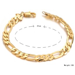 Einfach Zu Verwendendes, 18 Karat Vergoldetes Herrenarmband