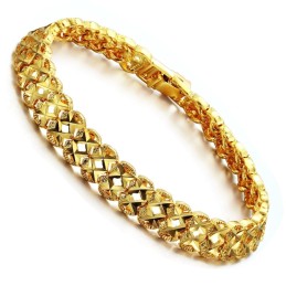 Hochwertiges, Hohles, 18 Karat Vergoldetes Damenarmband