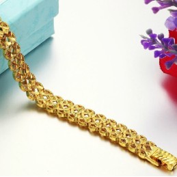 Hochwertiges, Hohles, 18 Karat Vergoldetes Damenarmband