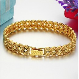 Hochwertiges, Hohles, 18 Karat Vergoldetes Damenarmband