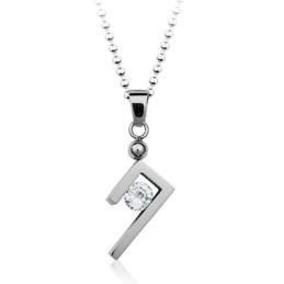 Schlichter Und Stilvoller Silber-Titan-Anhänger – Kostenlose Kette