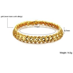 Hochwertiges, Hohles, 18 Karat Vergoldetes Damenarmband