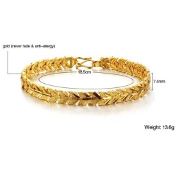 Komplett In Spezifikationen Damen 18K Vergoldetes Armband
