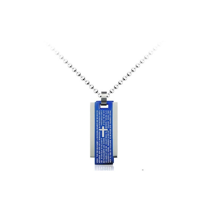 Beliebter Herren-Anhänger Aus Titan Mit Drei Karten – Kostenlose Kette Beliebter Herren-Anhänger Aus Titan Mit Drei Karten – Kostenlose Kette