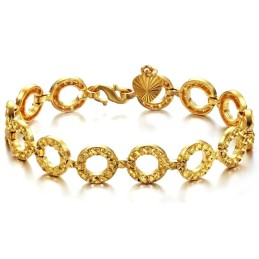 Stabiles Qualitätsarmband Aus 18 Karat Vergoldetem Damenarmband