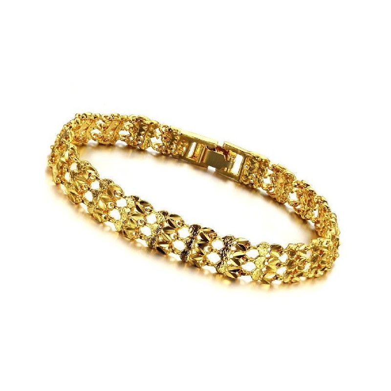 Hochwertiges Damenarmband Mit 18 Karat Goldbeschichtung Hochwertiges Damenarmband Mit 18 Karat Goldbeschichtung