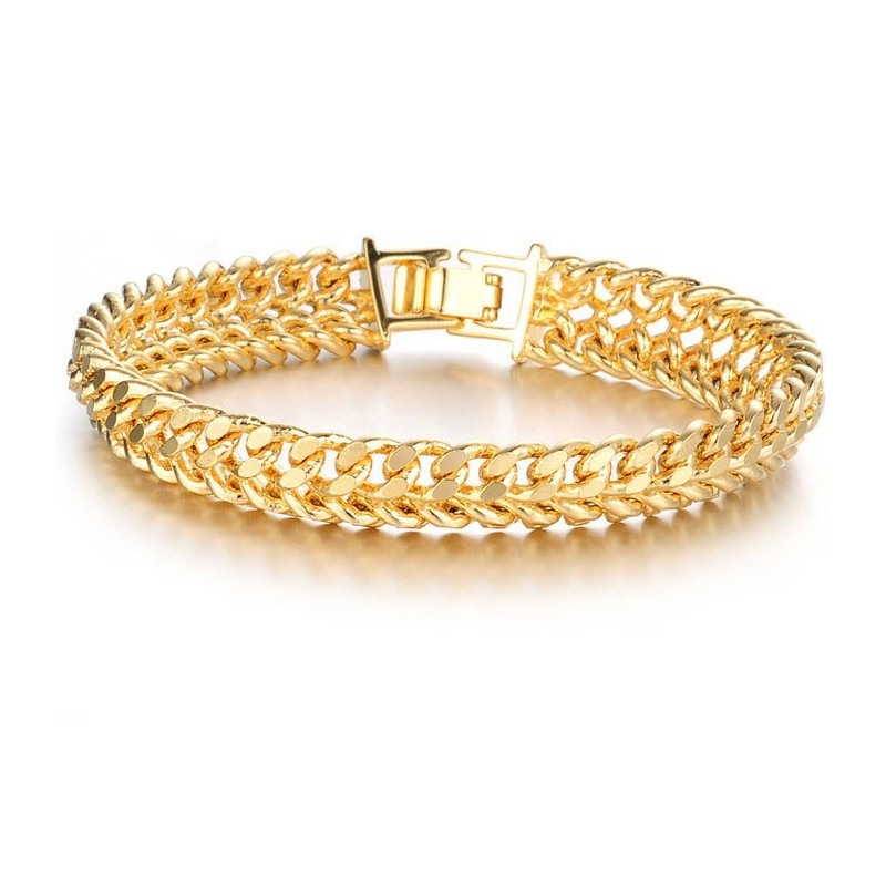 Weltweit Bekanntes Klassisches Herrenarmband Mit 18 Karat Goldauflage Weltweit Bekanntes Klassisches Herrenarmband Mit 18 Karat Goldauflage