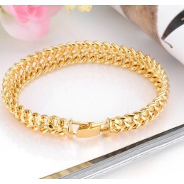 Weltweit Bekanntes Klassisches Herrenarmband Mit 18 Karat Goldauflage