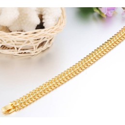 Weltweit Bekanntes Klassisches Herrenarmband Mit 18 Karat Goldauflage