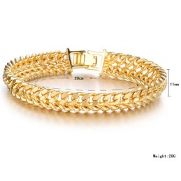 Weltweit Bekanntes Klassisches Herrenarmband Mit 18 Karat Goldauflage