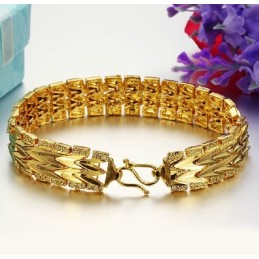 Hervorragende Qualität Damen Klassisches 18K Vergoldetes Armband