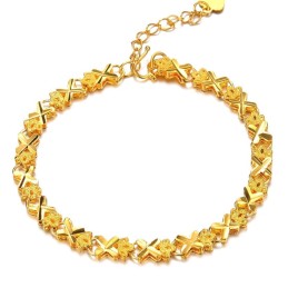 To Have A Long Story Elegantes Damenarmband Mit 18 Karat Vergoldung