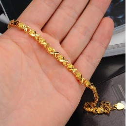 To Have A Long Story Elegantes Damenarmband Mit 18 Karat Vergoldung