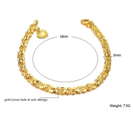 Qualität Und Quantität Garantiert, Elegantes, 18 Karat Vergoldetes Armband Für Damen
