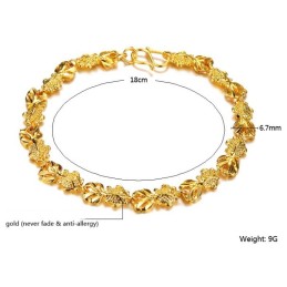 Komplett In Spezifikationen Weibliches Fischform 18K Vergoldetes Armband
