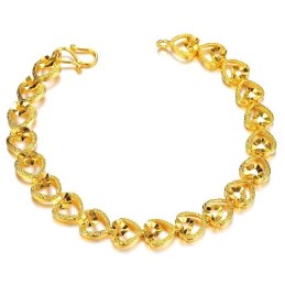 Hochwertiges, 18 Karat Vergoldetes Damen-Sweetheart-Armband