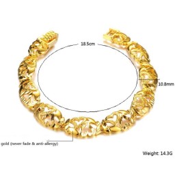 Reliable Reputation Damen-Armband Mit 18 Karat Vergoldetem Herz