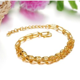 Qualität Und Quantität Garantiert, 18 Karat Vergoldetes Damenarmband