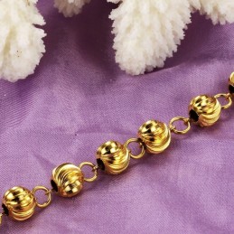 Die Königin Der Qualität – Damenarmband In Kugelform, 18 Karat Vergoldet