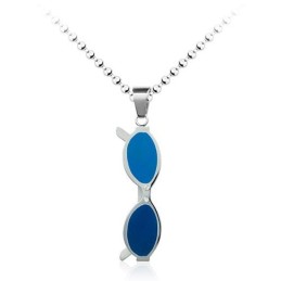 Modischer Titan-Anhänger In Sonnenbrillenform Für Herren – Kostenlose Kette