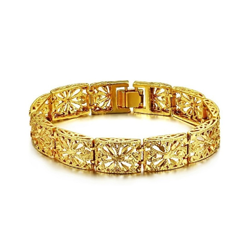 Qualität Und Quantität Gesichert Weibliches Hohles 18K Vergoldetes Armband Qualität Und Quantität Gesichert Weibliches Hohles 18K Vergoldetes Armband