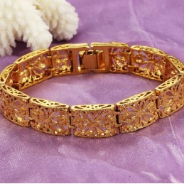 Qualität Und Quantität Gesichert Weibliches Hohles 18K Vergoldetes Armband