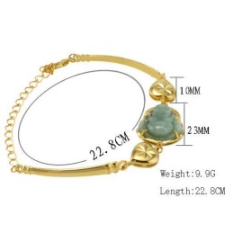 Komplett In Spezifikationen Weibliches Sweetheart 18K Vergoldetes Armband