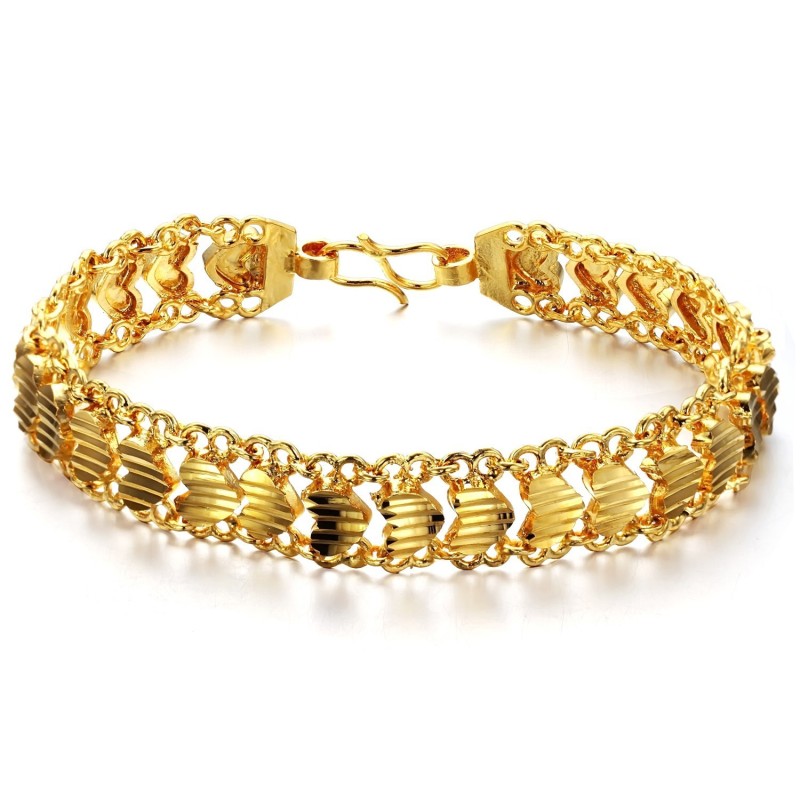 Einfach Zu Verwendendes, 18 Karat Vergoldetes Damen-Sweetheart-Armband