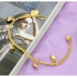 Reliable Reputation Damen-Armband „Sweetheart“ 18 Karat Vergoldet Mit Glöckchen