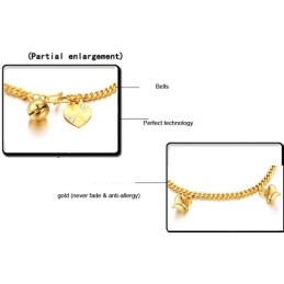 Reliable Reputation Damen-Armband „Sweetheart“ 18 Karat Vergoldet Mit Glöckchen