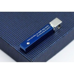 Super Herren Schöner Blauer Titan Anhänger - Gratis Kette