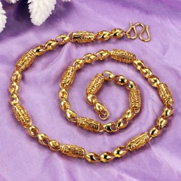 Weltweit Bekannte, Hohle Halskette Für Damen, 18 Karat Vergoldet
