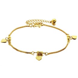 Qualität Und Quantität Garantiert: Weibliches Sweetheart-Fußkettchen Mit 18 Karat Vergoldung