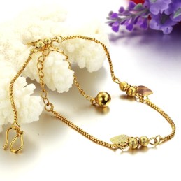 Qualität Und Quantität Garantiert: Weibliches Sweetheart-Fußkettchen Mit 18 Karat Vergoldung